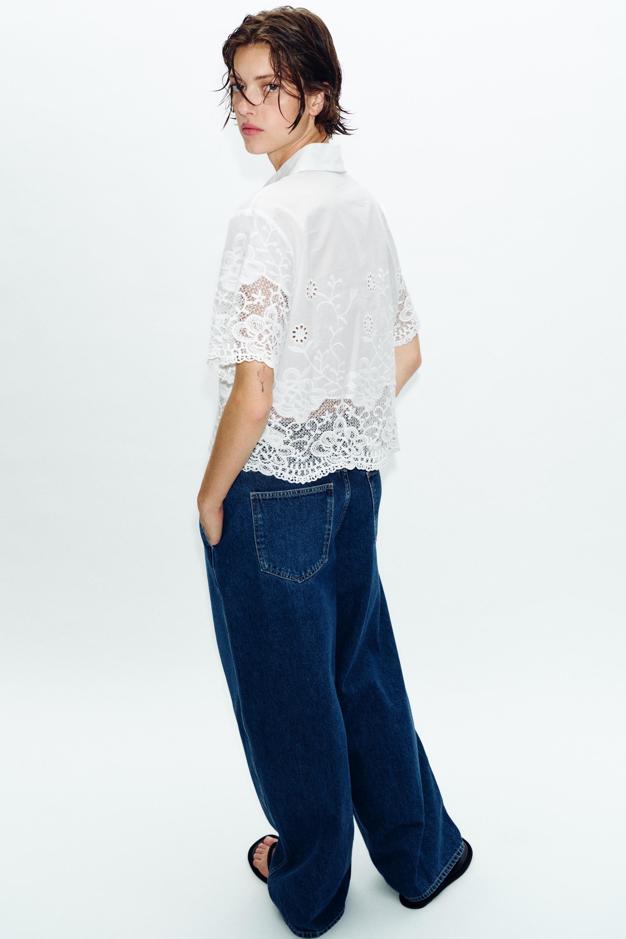 CHEMISE BRODÉE PERFORÉE