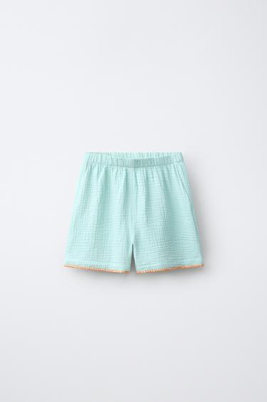 2-6 YEARS / TEXTURED PYJAMA WITH POCKET - Sea green by Zara - Image 3