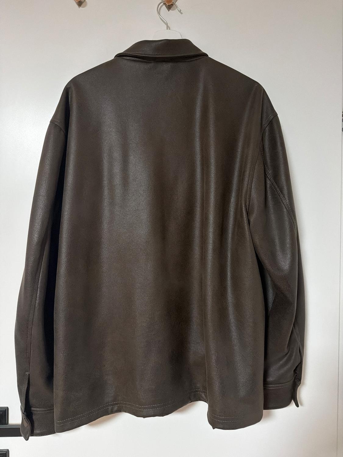 FAUX LEATHER OVERSHIRT - Image 2