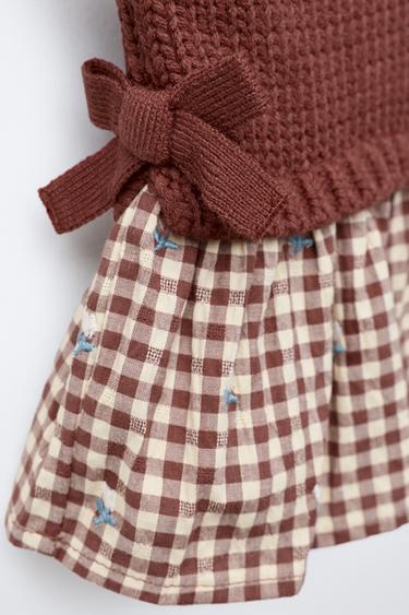 KNIT WAISTCOAT WITH EMBROIDERED SHIRT - Clay by Zara - Image 3