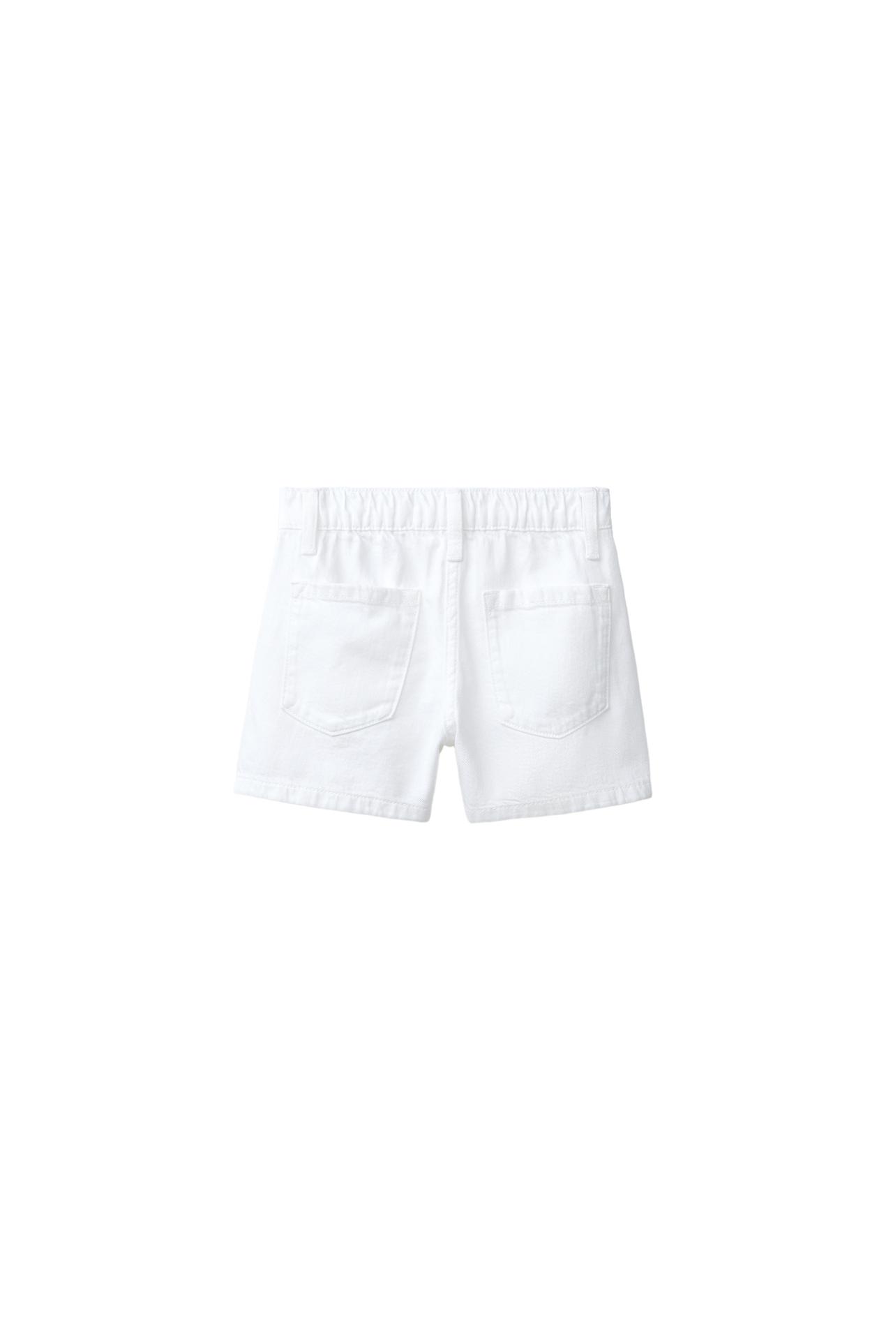 DENIM SKORT — White