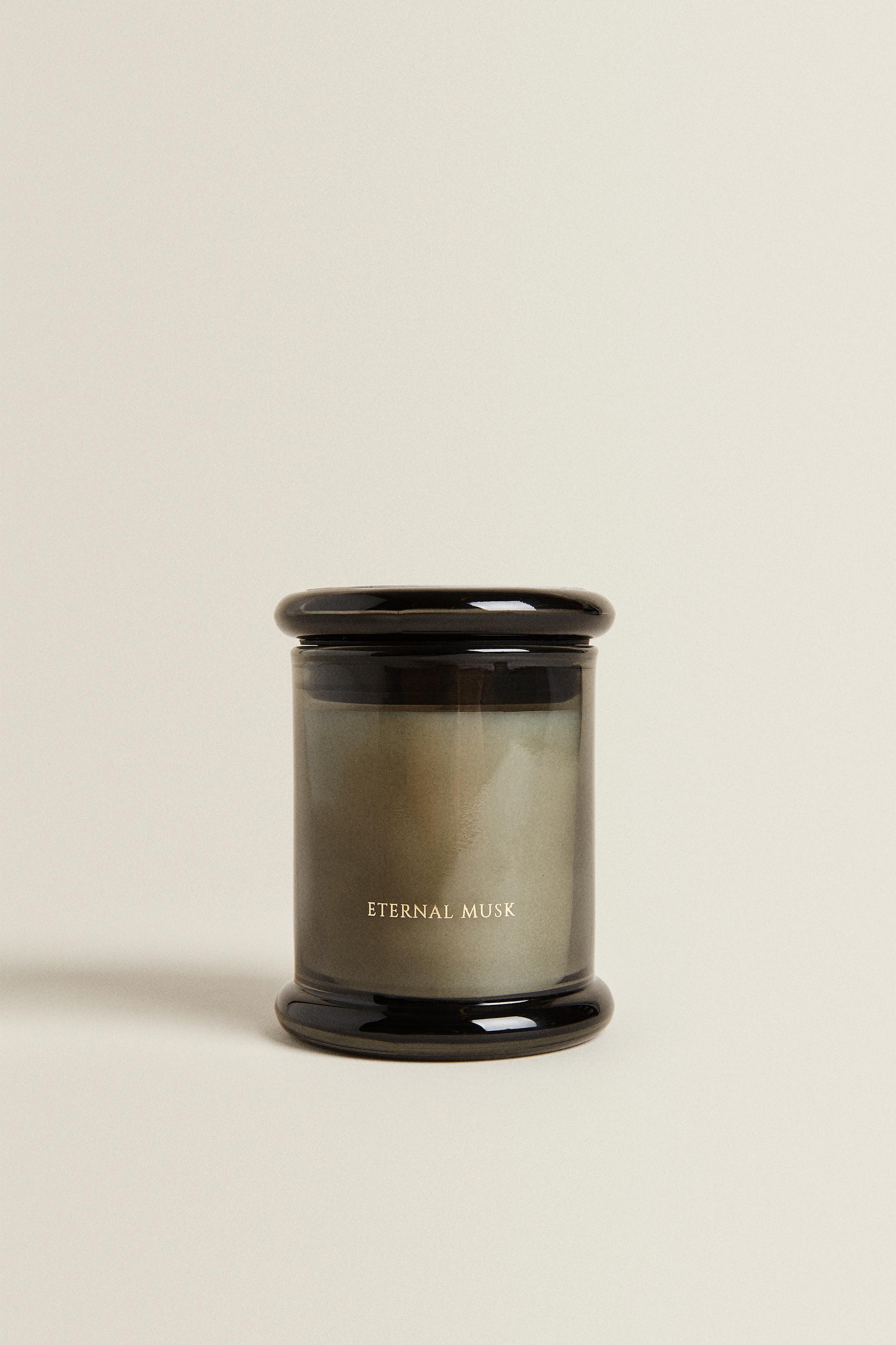 (150 G) ETERNAL MUSK SCENTED CANDLE — Gray
