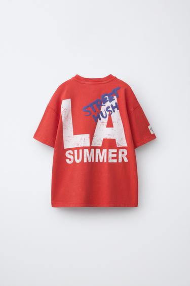 T-SHIRT IMPRIMÉ TEAM SIX SEVEN - Rouge de Zara - Image 1