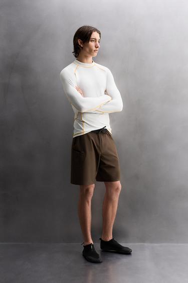 T-SHIRT DE SURF UPF40+ À MANCHES LONGUES - Blanc de Zara - Image 3
