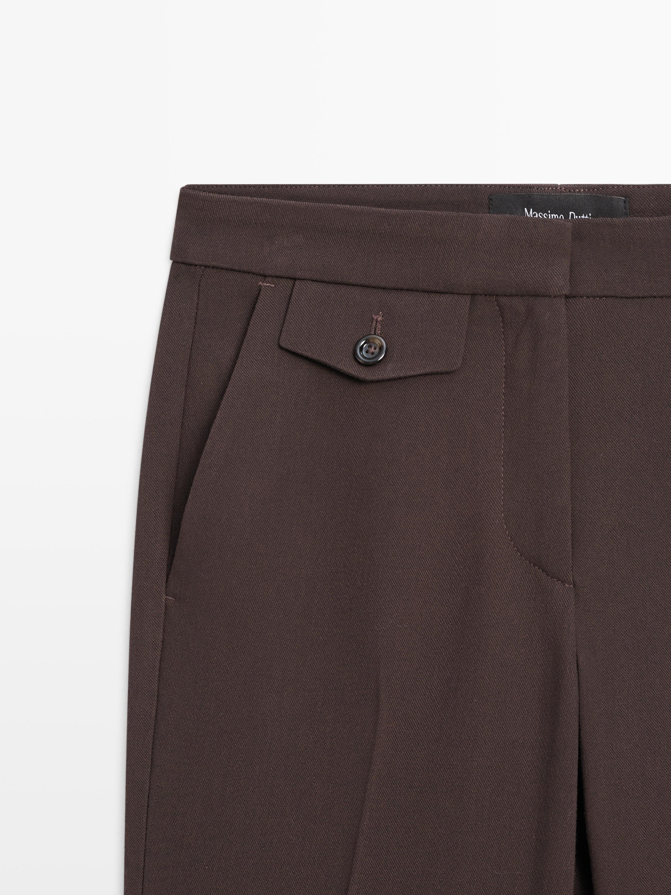 Pantalon flare poche