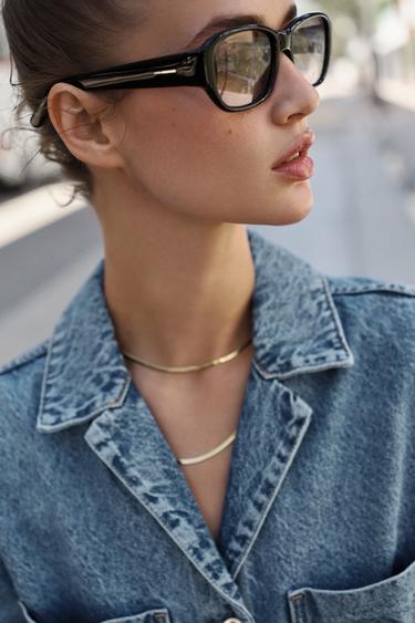 Z1975 LONG DENIM JUMPSUIT - Mid-blue by Zara - Image 3