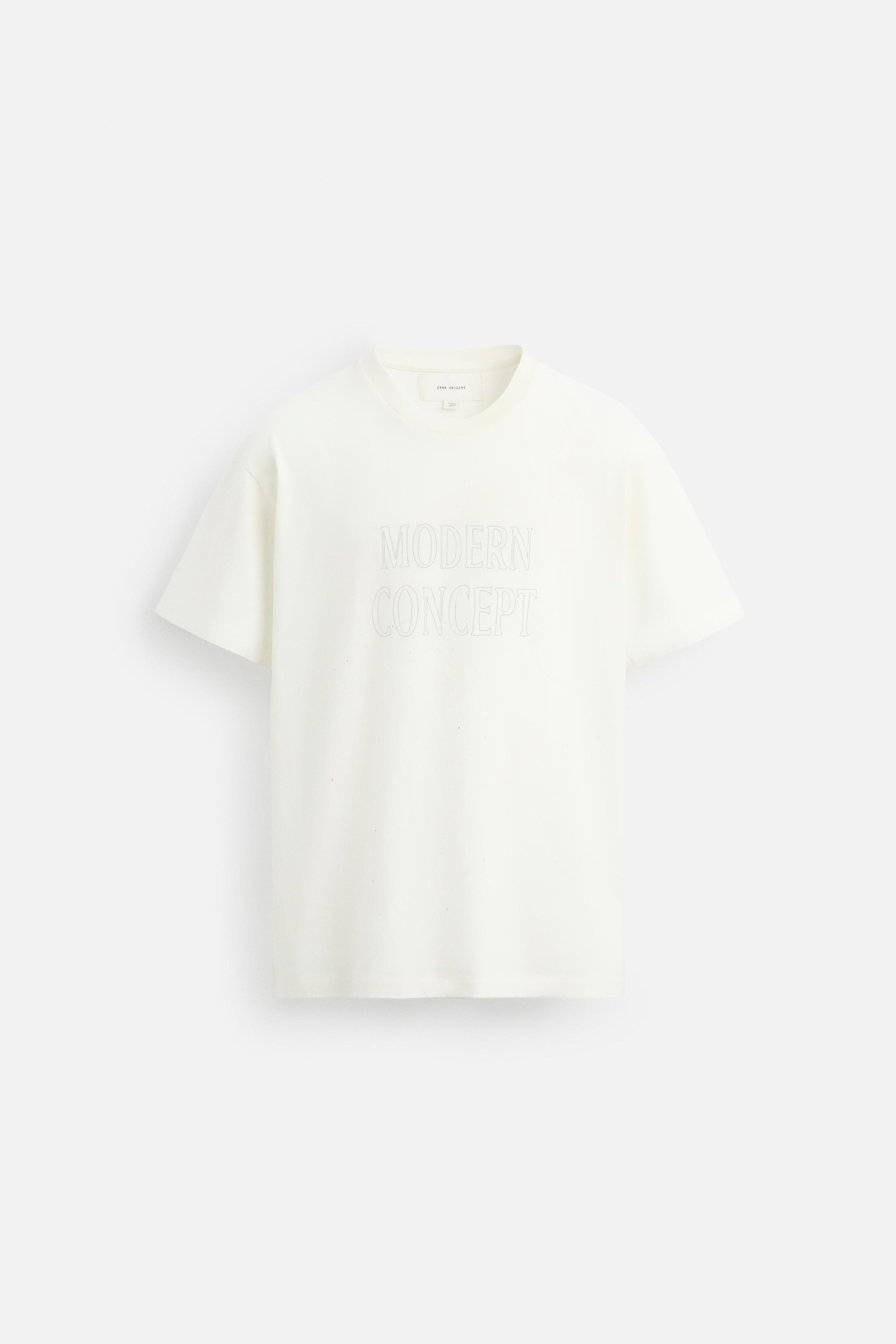 グラデーションプリント Tシャツ - エクリュ | ZARA Japan / 日本