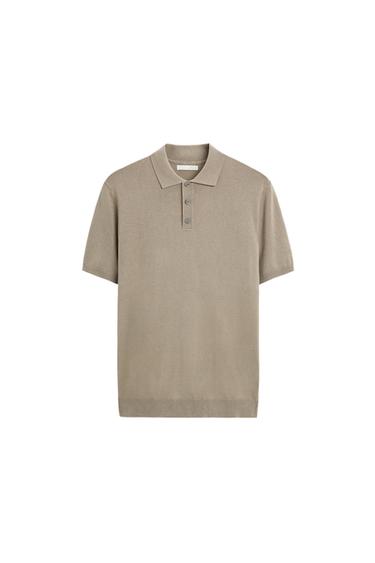 POLO PUNTO REGULAR FIT - Tostado claro de Zara