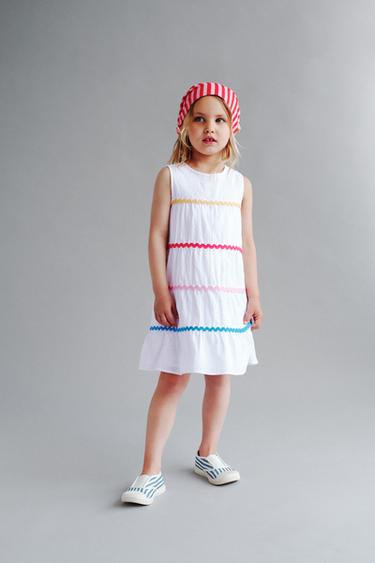 RUFFLE DRESS CASA LAWA © X ZARA KIDS - White by Zara - Image 4