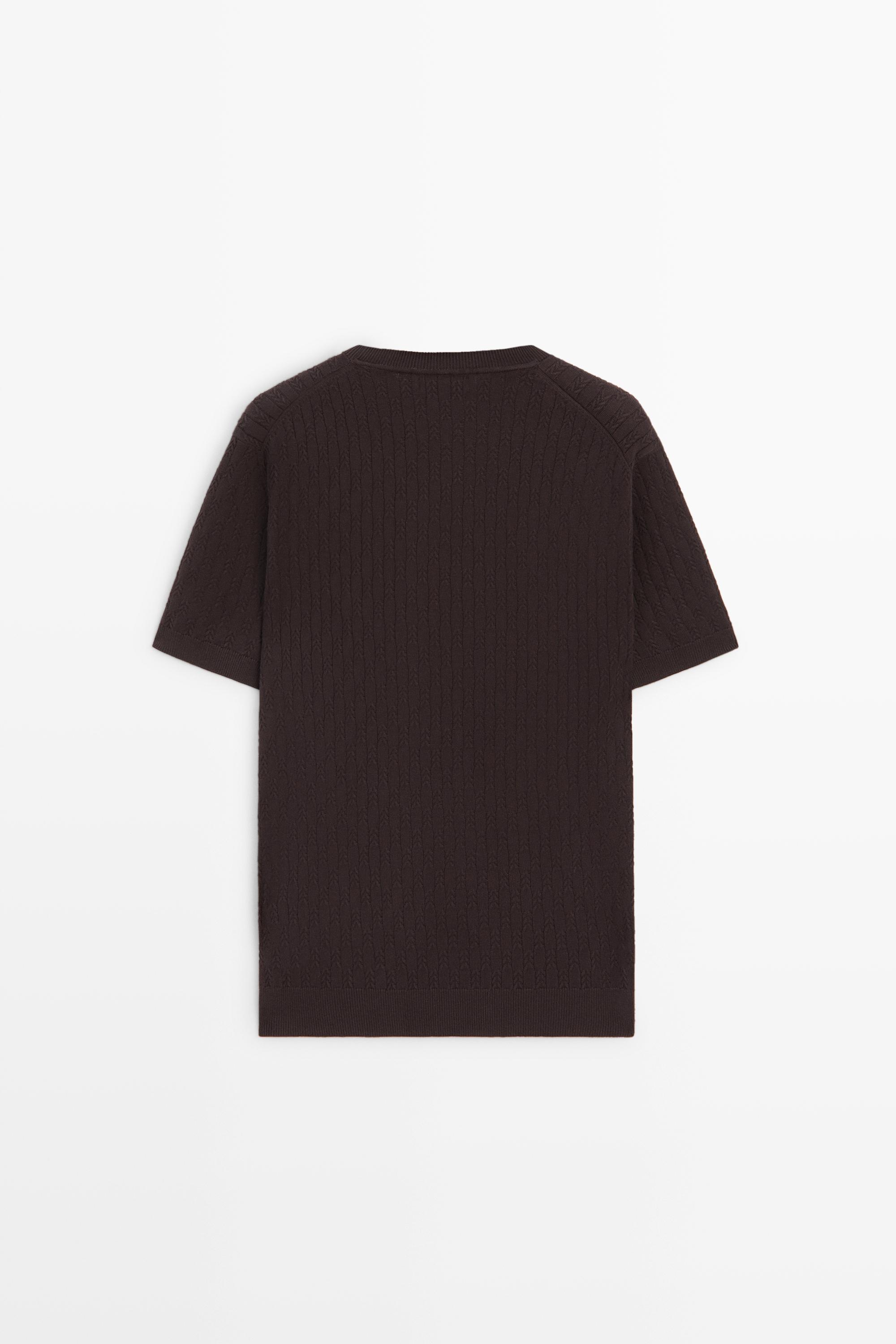 100% cotton cable-knit sweater