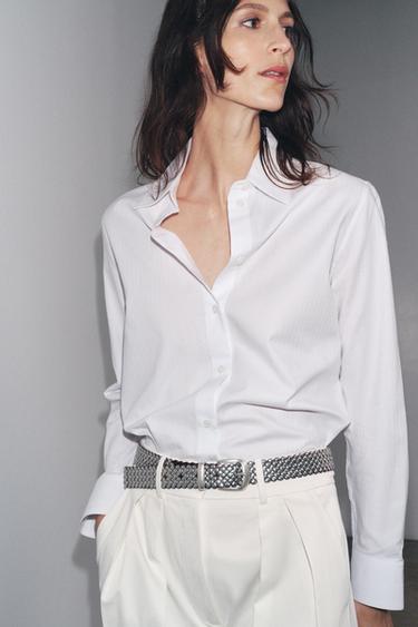 CHEMISE STRUCTURÉE ZW COLLECTION - Blanc de Zara - Image 1