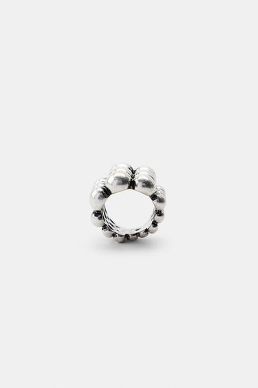 MAXI RING WITH METAL BALLS - Silver by Zara - Image 2