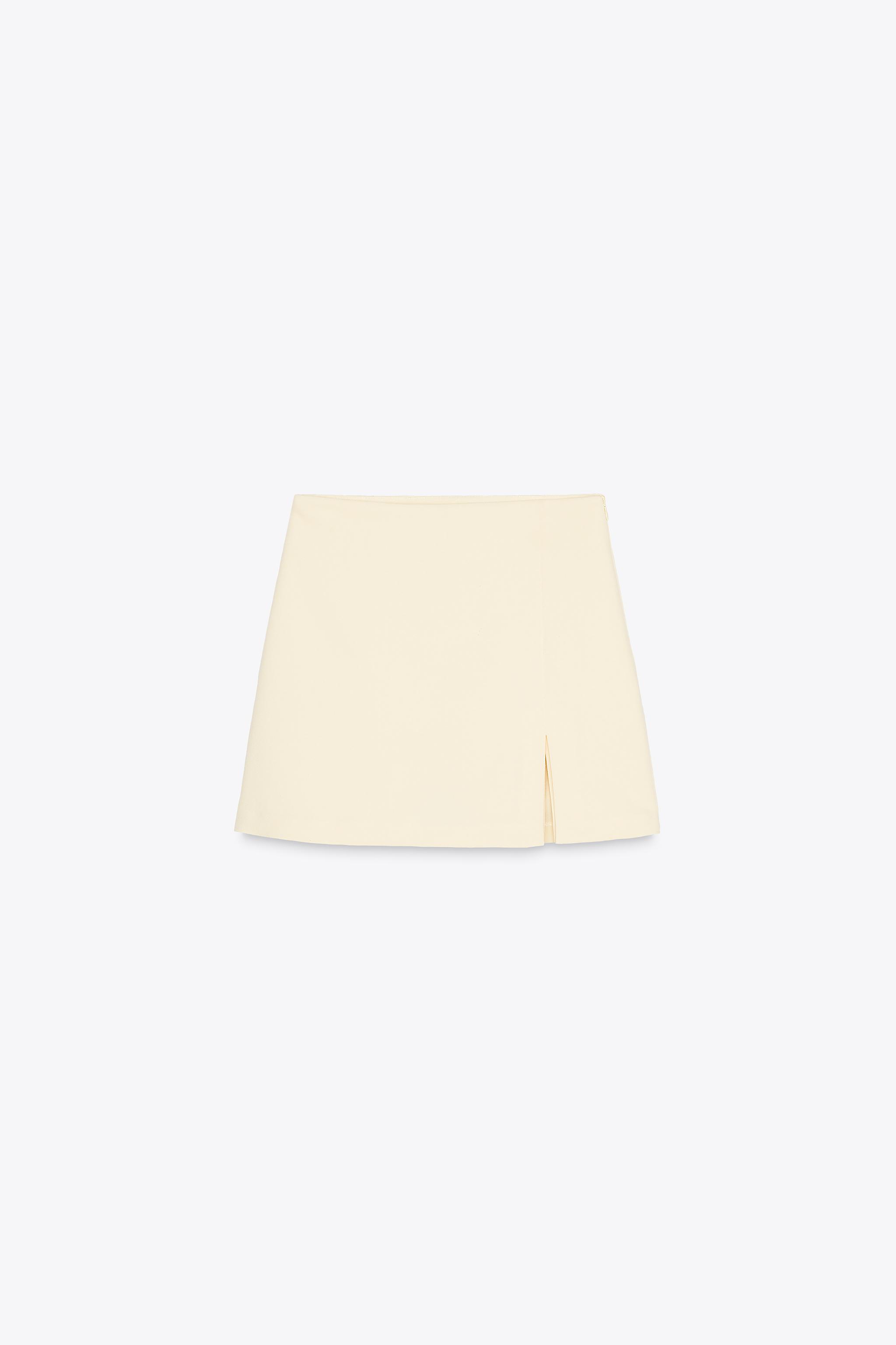 ZARA スリットヘム スコート 1608/041 スリットヘム スコート - エクリュ | ZARA Japan / 日本