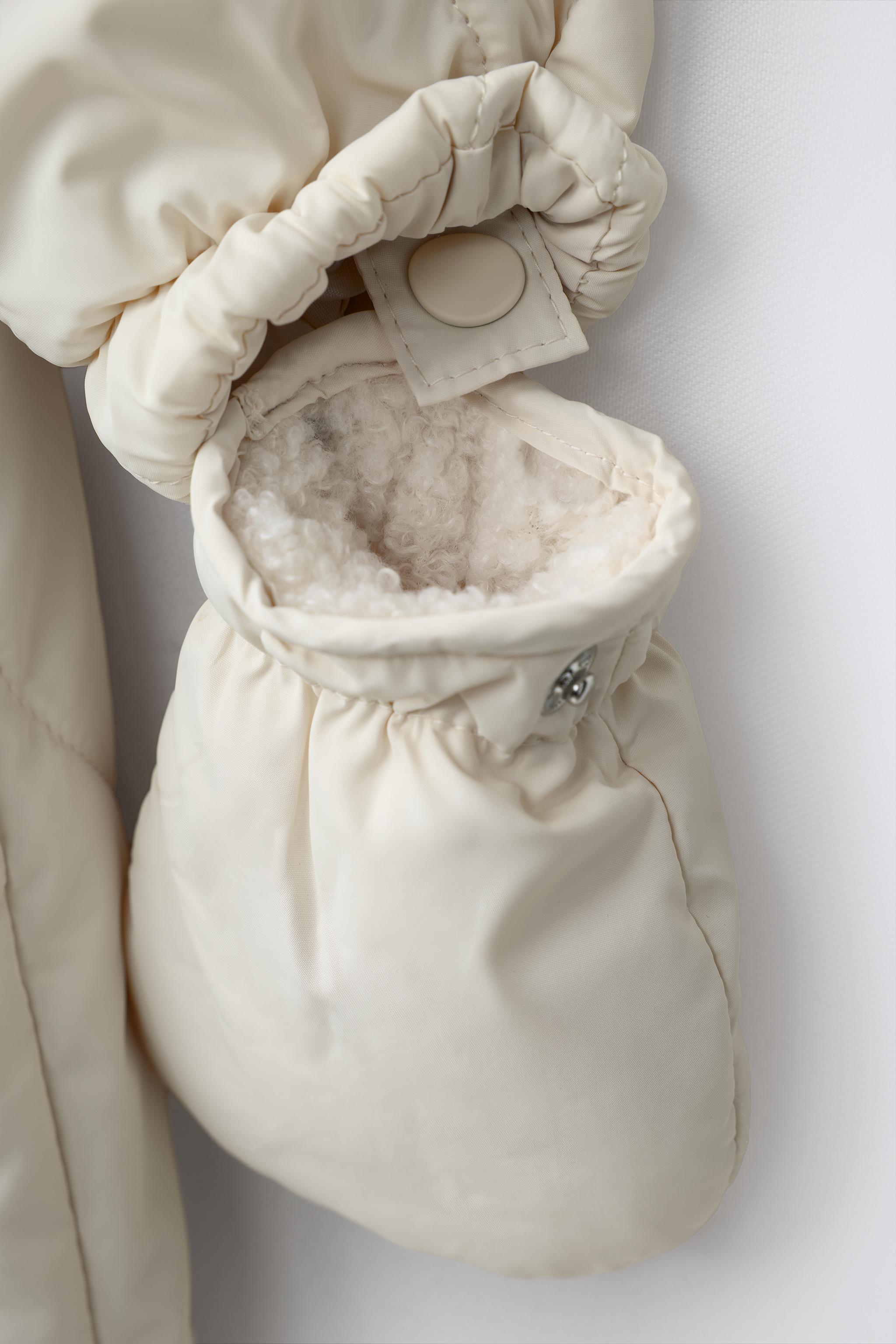 PADDED SHEARLING HOODIE JUMPSUIT