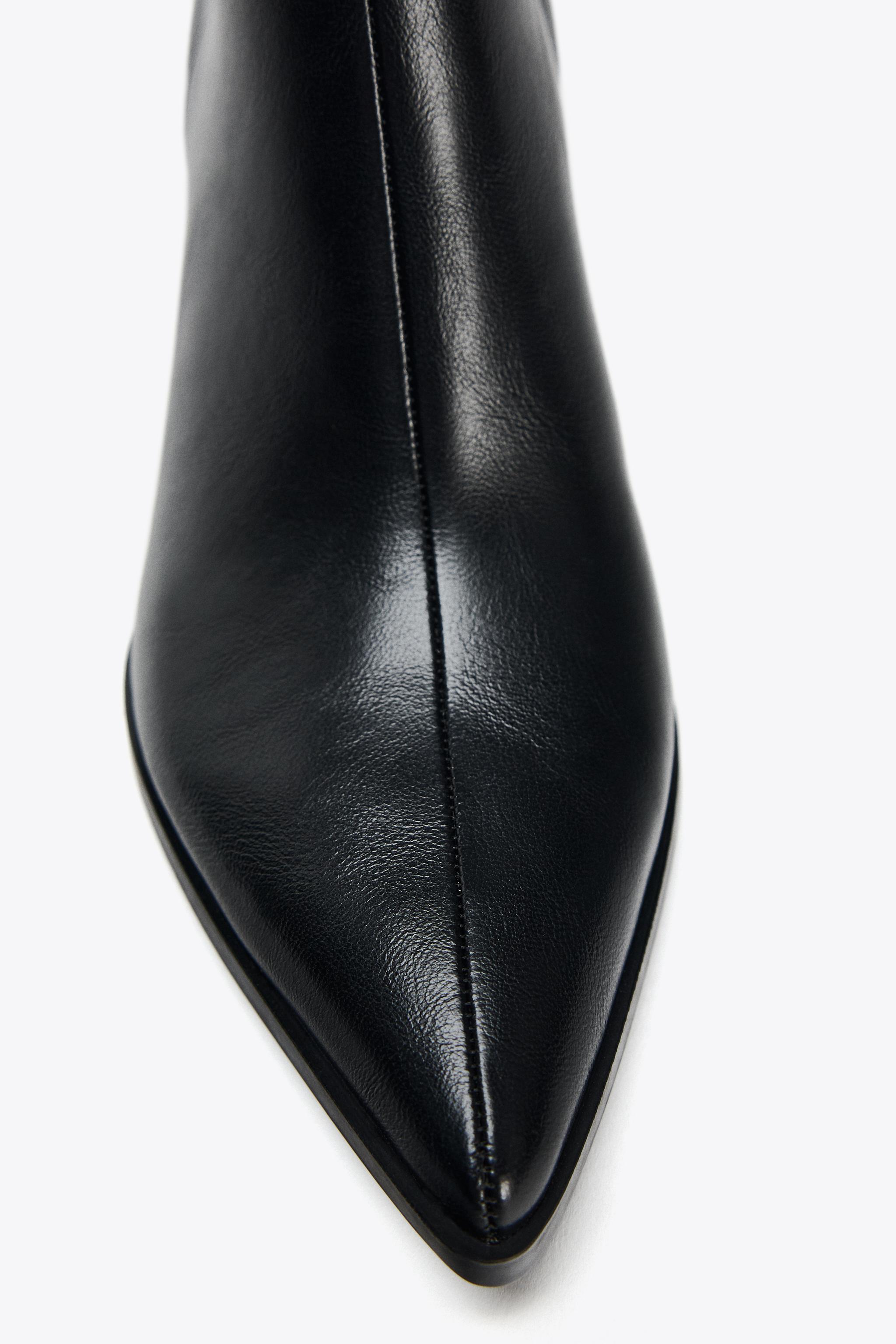 HIGH HEEL ANKLE BOOTS WITH BUCKLE - Black | ZARA Japan / 日本