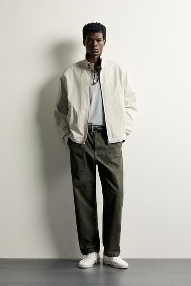 CAÇADORA REGULAR FIT EFECTE RENTAT - Pedra de Zara