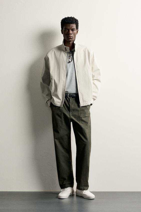 WASHED EFFECT REGULAR FIT JACKET - Stone by Zara - Image 0