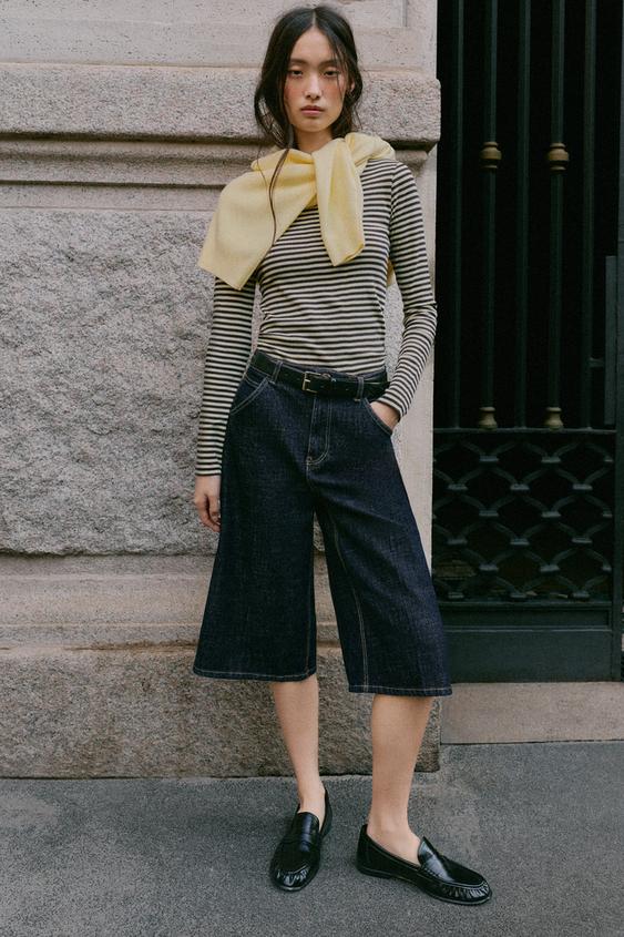 BOAT NECK T-SHIRT - striped by Zara - Image 0