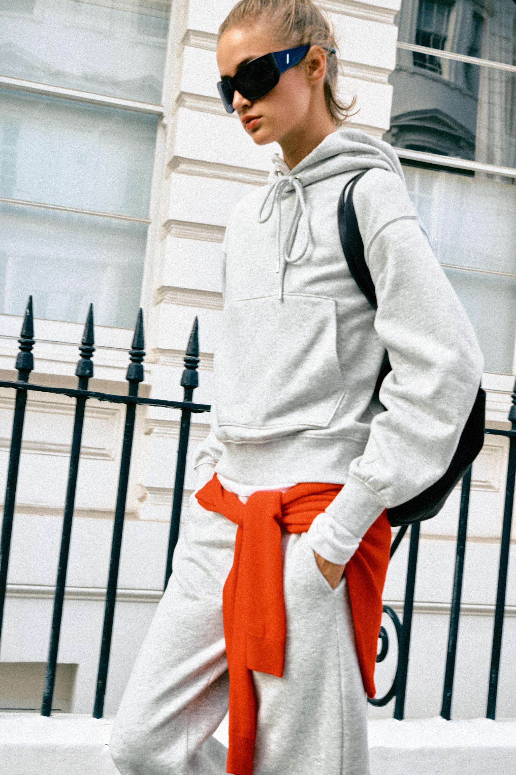 Женские брюки Zara BASIC FLEECE PANTS — фото 6