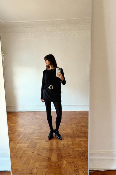 FINE KNIT SWEATER - Black by Zara - Image 3