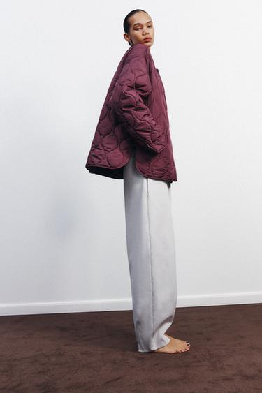 VESTE MATELASSÉE DÉPERLANTE - Bordeaux de Zara - Image 3