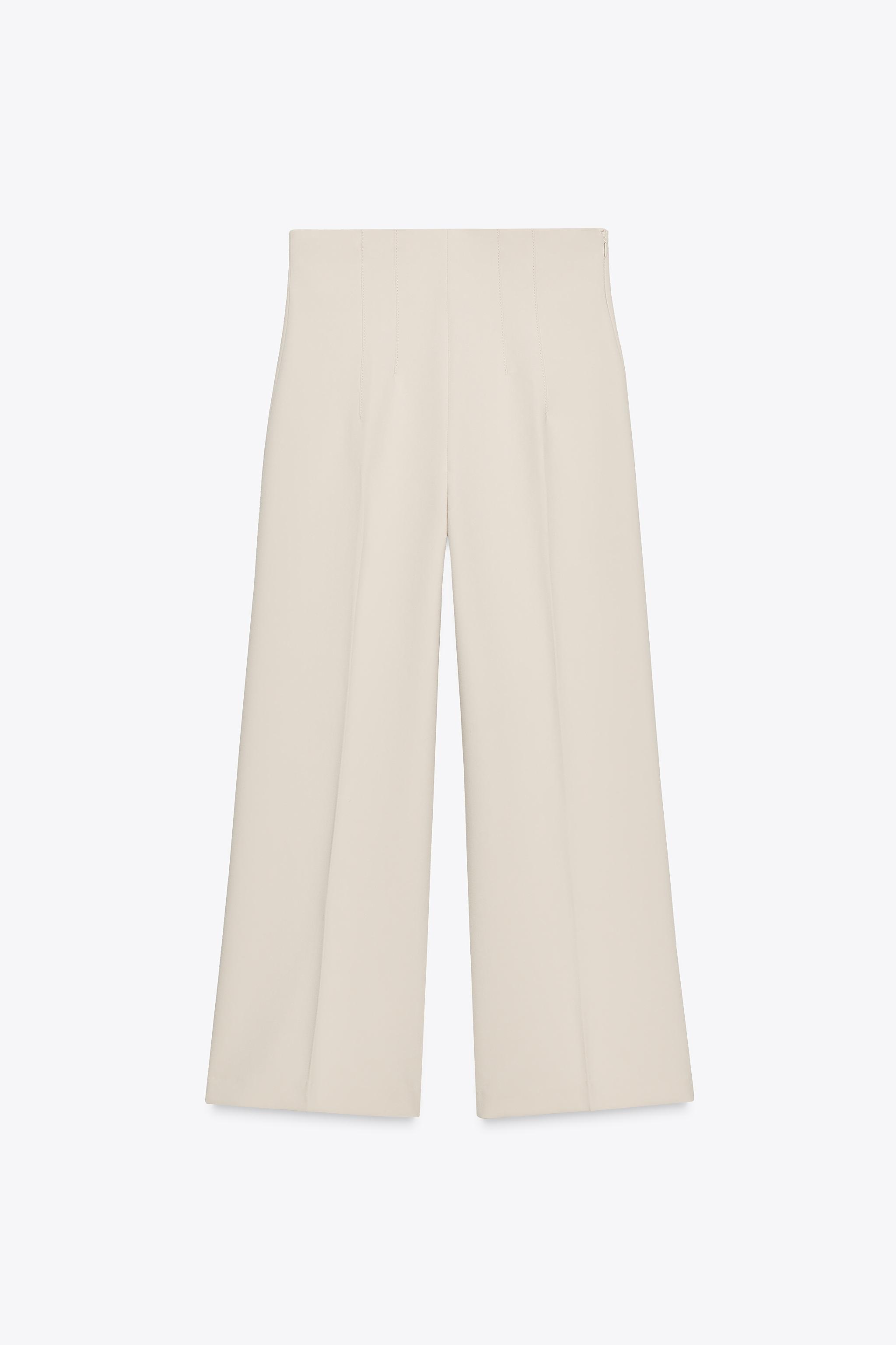 ZARA ZWコレクション キュロットバミューダ 9632/073 ZWコレクション キュロットバミューダ - オフホワイト | ZARA