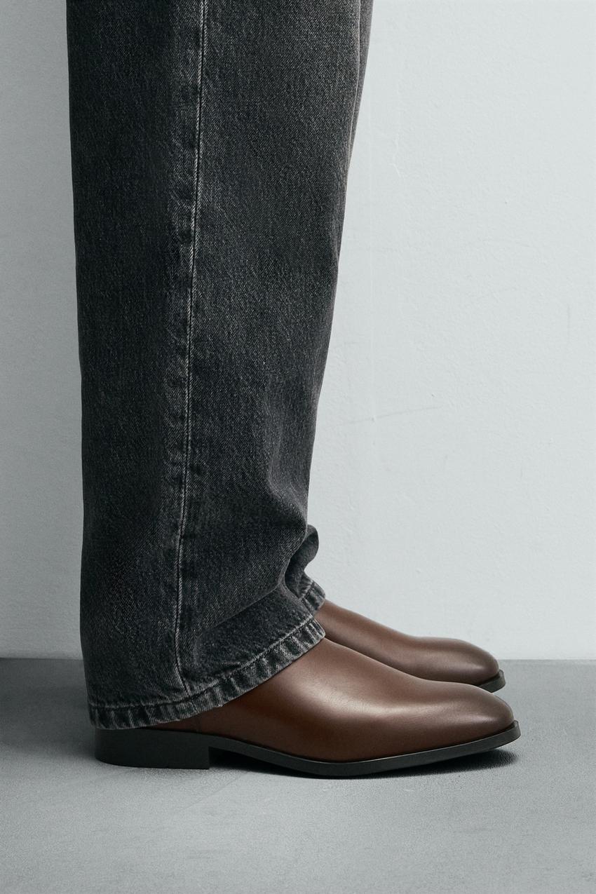 POINTED CHELSEA BOOTS - Brown | ZARA United States display picture 3