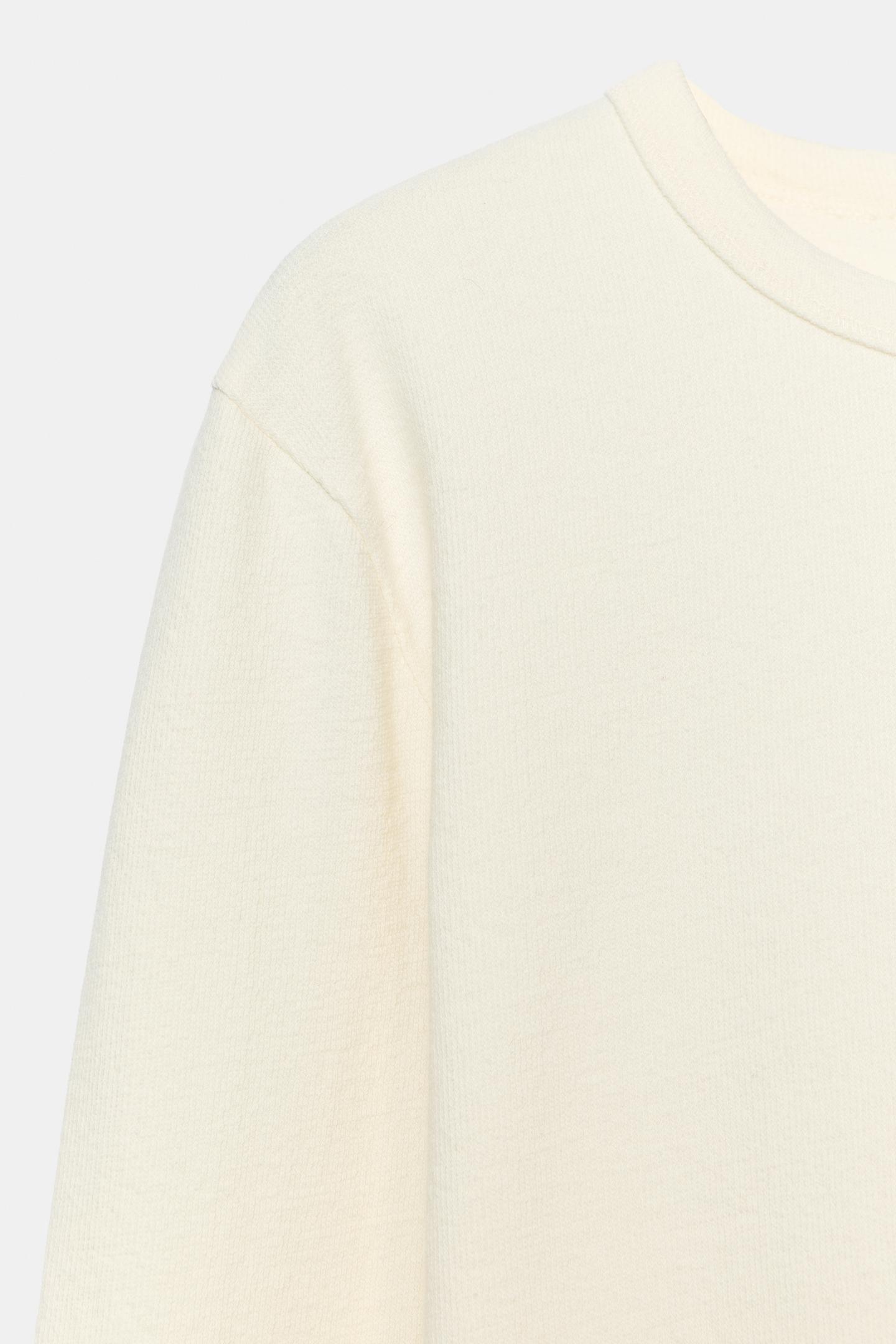 Женская футболка Zara Crew Neck, цвет: Экрю — фото 8