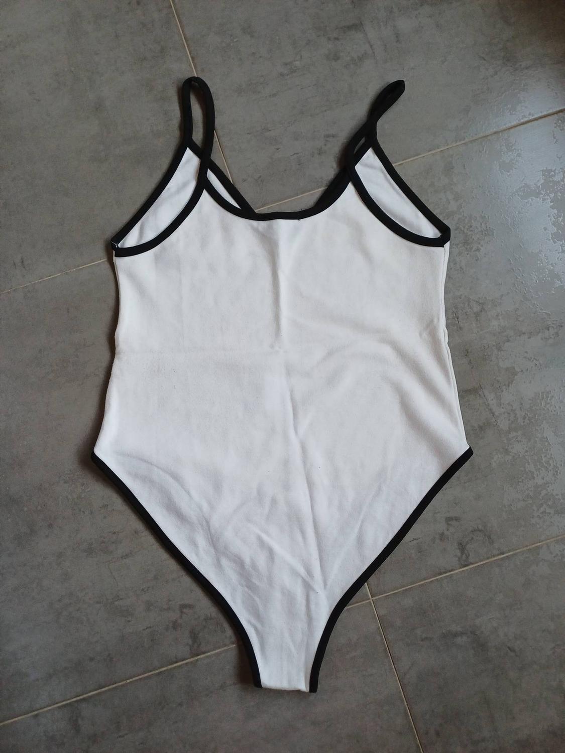 BODYSUIT WITH CONTRASTING PIPING - Image 4