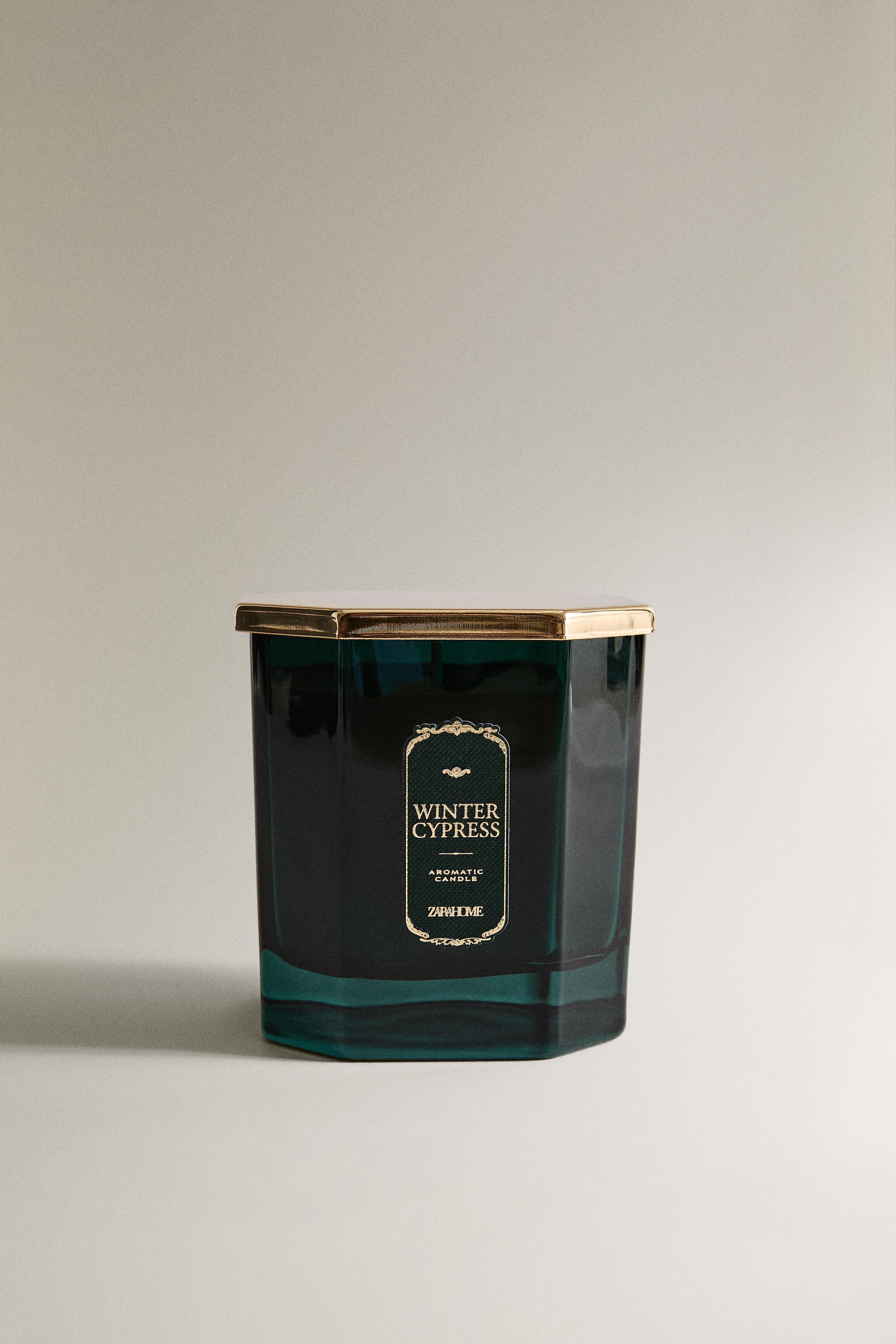280 G) WINTER CYPRESS SCENTED CANDLE - whiskey | ZARA United