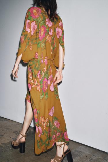 ZW COLLECTION FLORAL OVERSIZE DRESS - Multicoloured by Zara