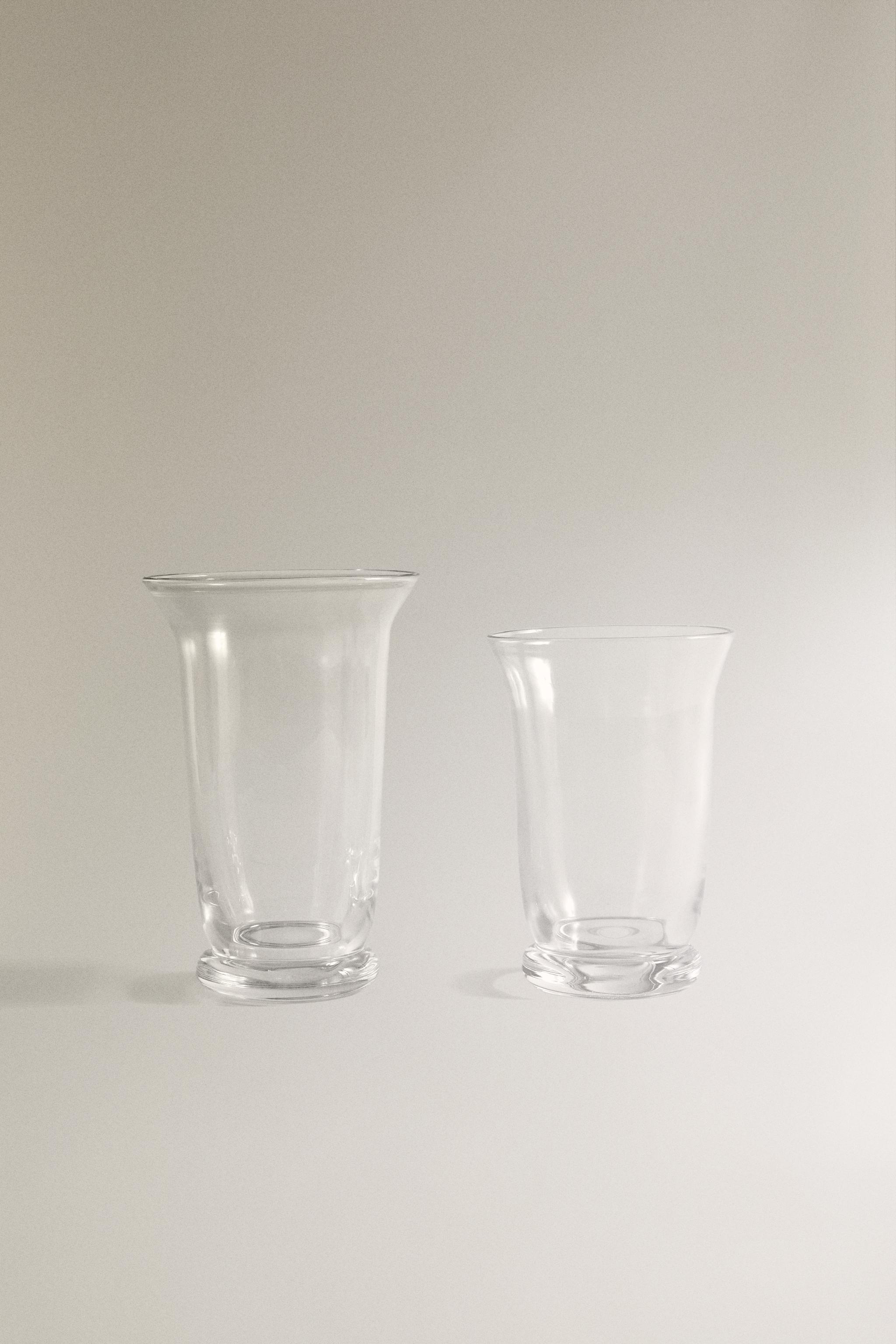 FLARED GLASS VASE