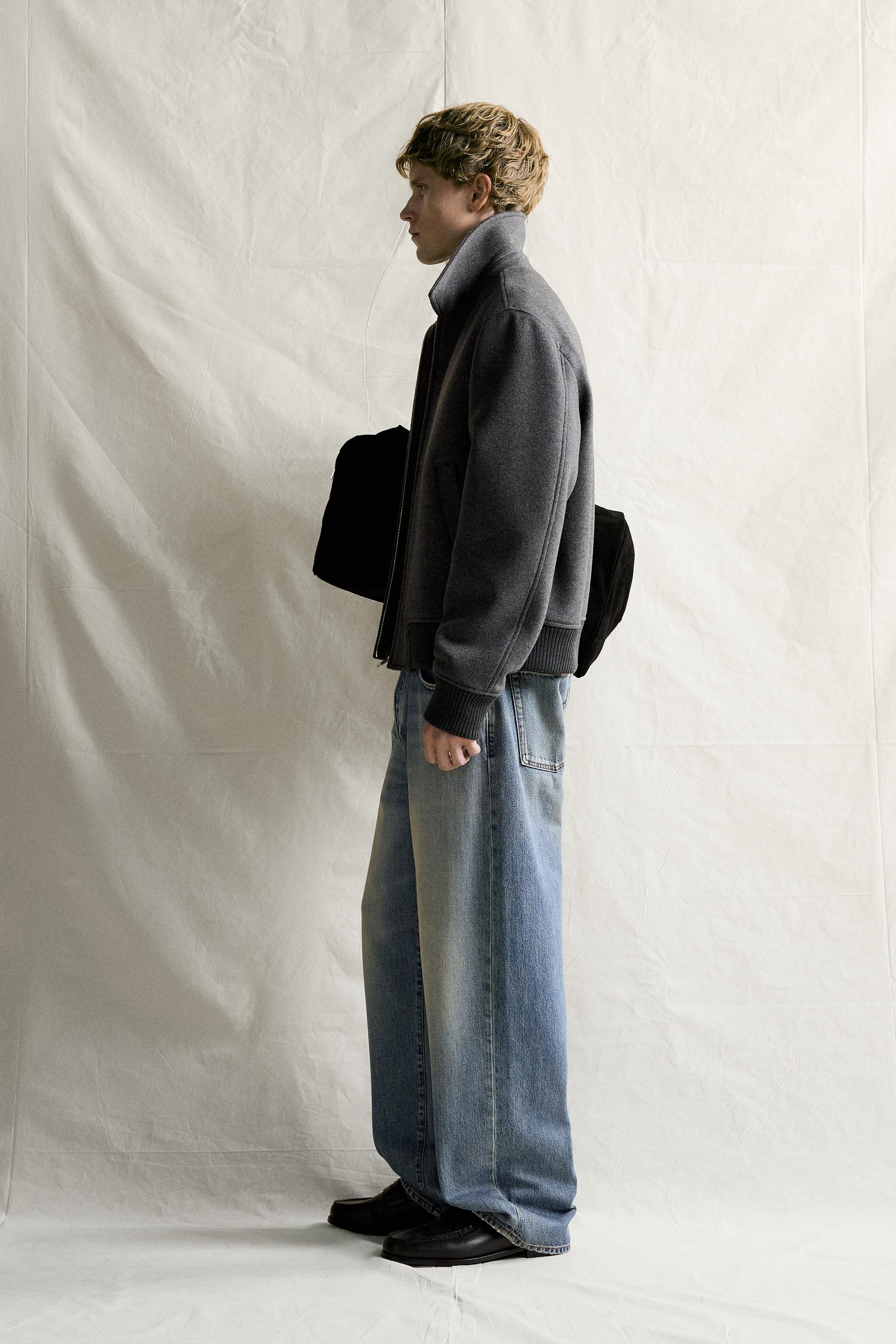 BLOUSON REGULAR FIT EN LAINE