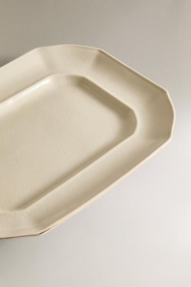 PLAT PORCELAINE RECTANGULAIRE - Crème de Zara - Image 2