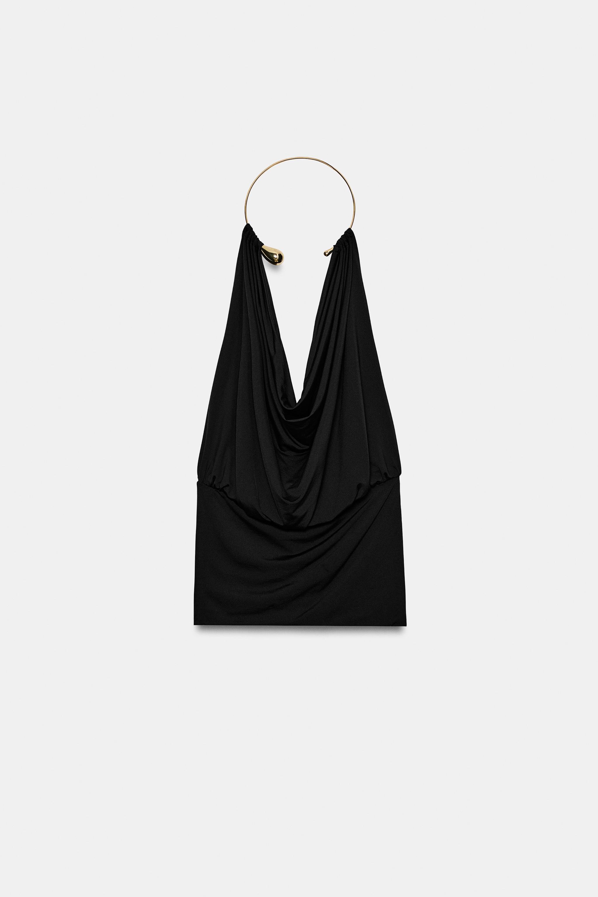 Zara Poliamid Choker Top görsel 5