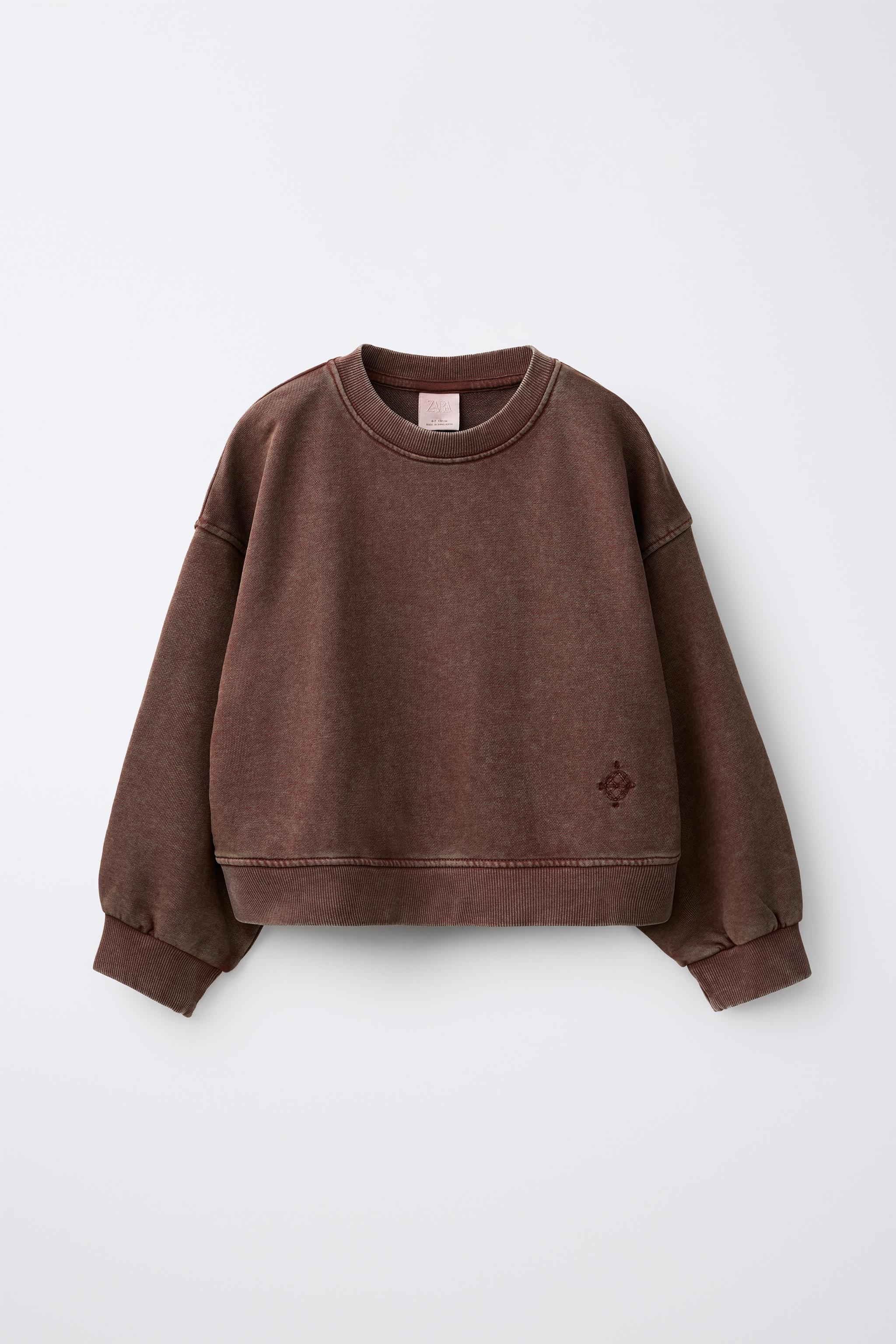WASHED-EFFECT SWEATSHIRT AND PANTS JOGGING SET
