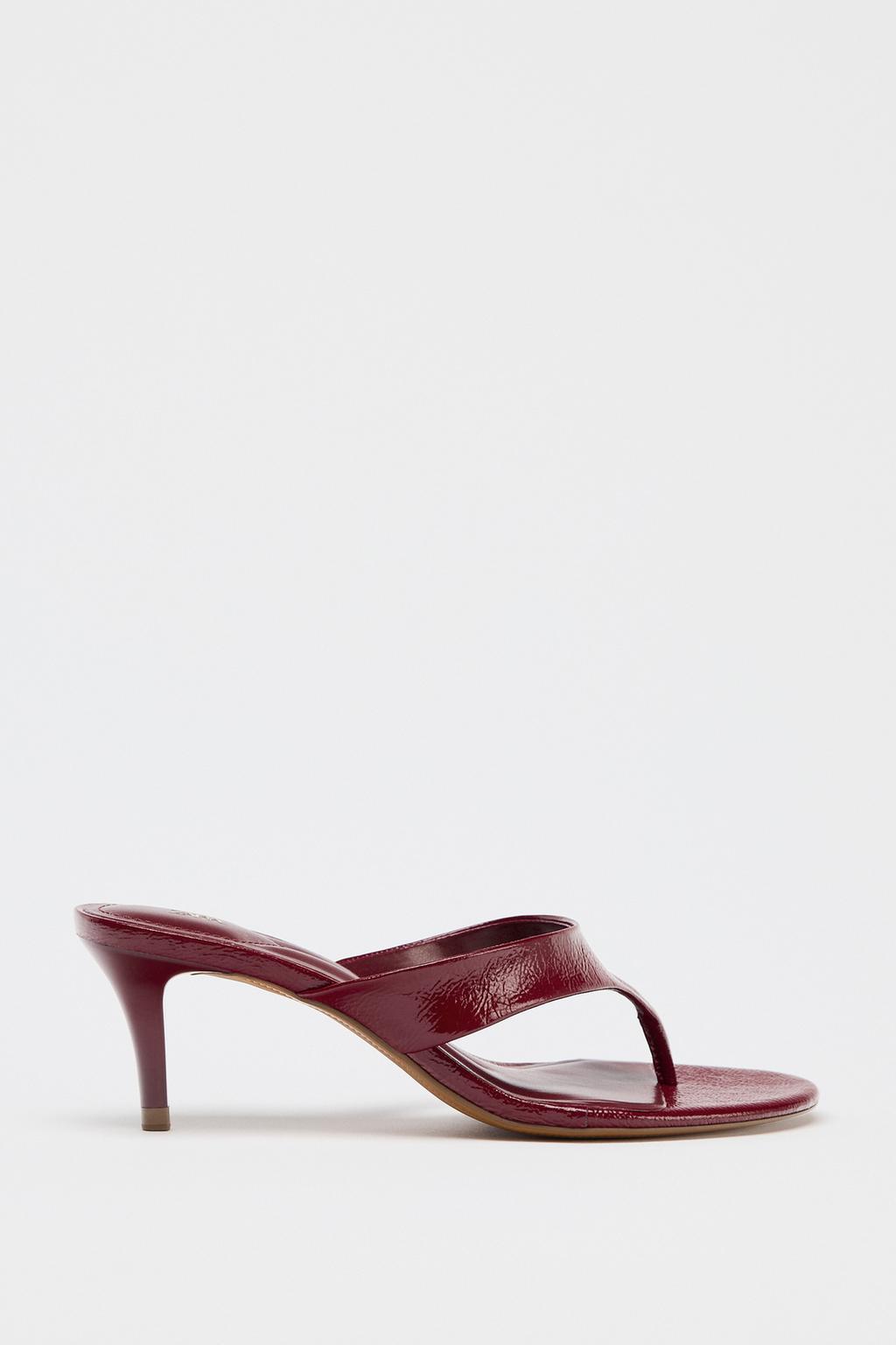Thumbnail image for HEELED SANDALS WITH CRACKLED EFFECT
