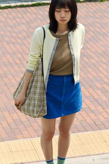 COMBINED KNIT JACKET - Yellow by Zara