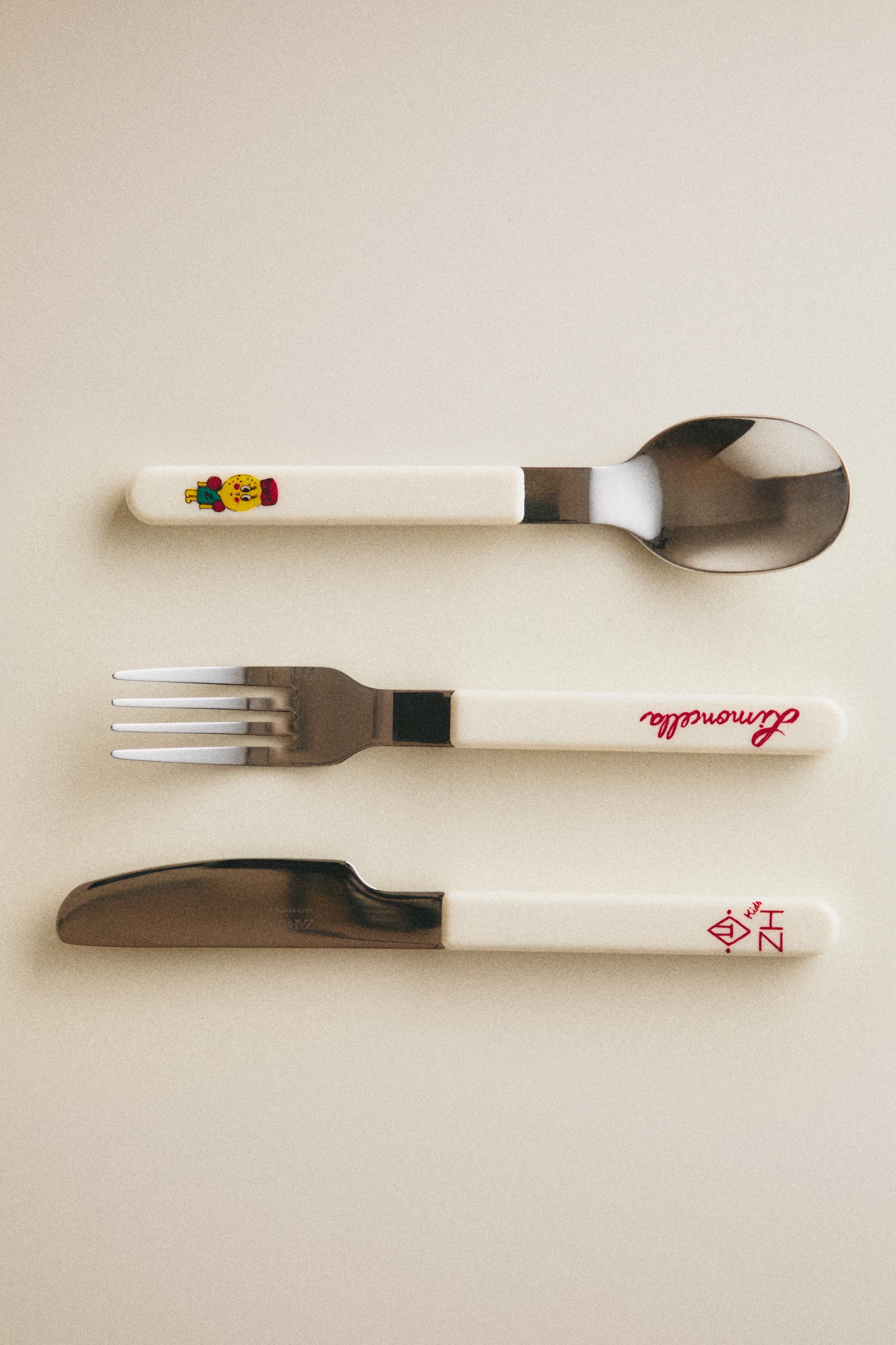 ZARA カトラリーセット 各3点　　 4-PIECE CUTLERY SET WITH BAMBOO HANDLE - Brown | ZARA United States