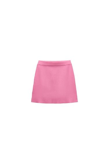 KNIT MINI SKIRT
