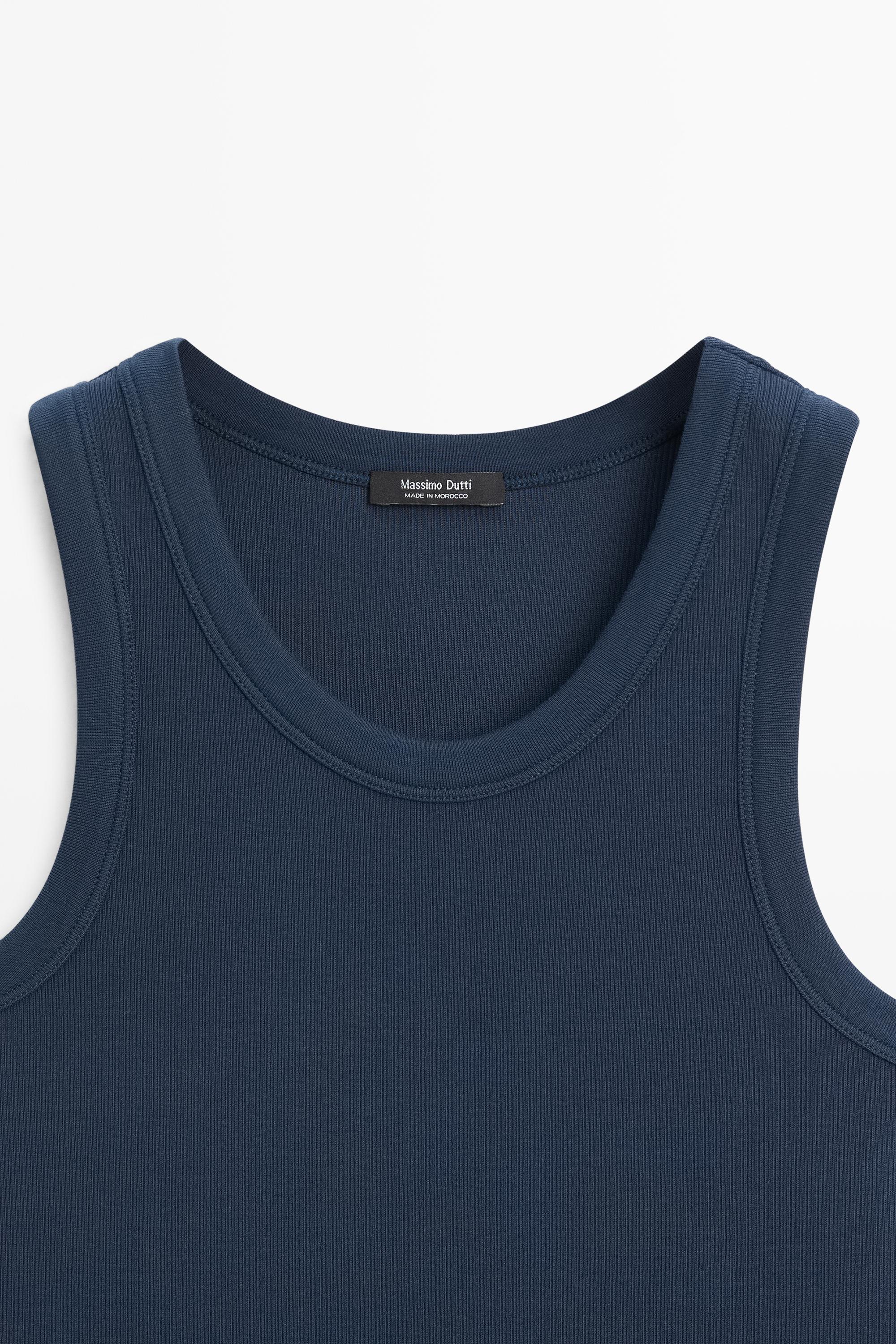 Cotton blend halter top