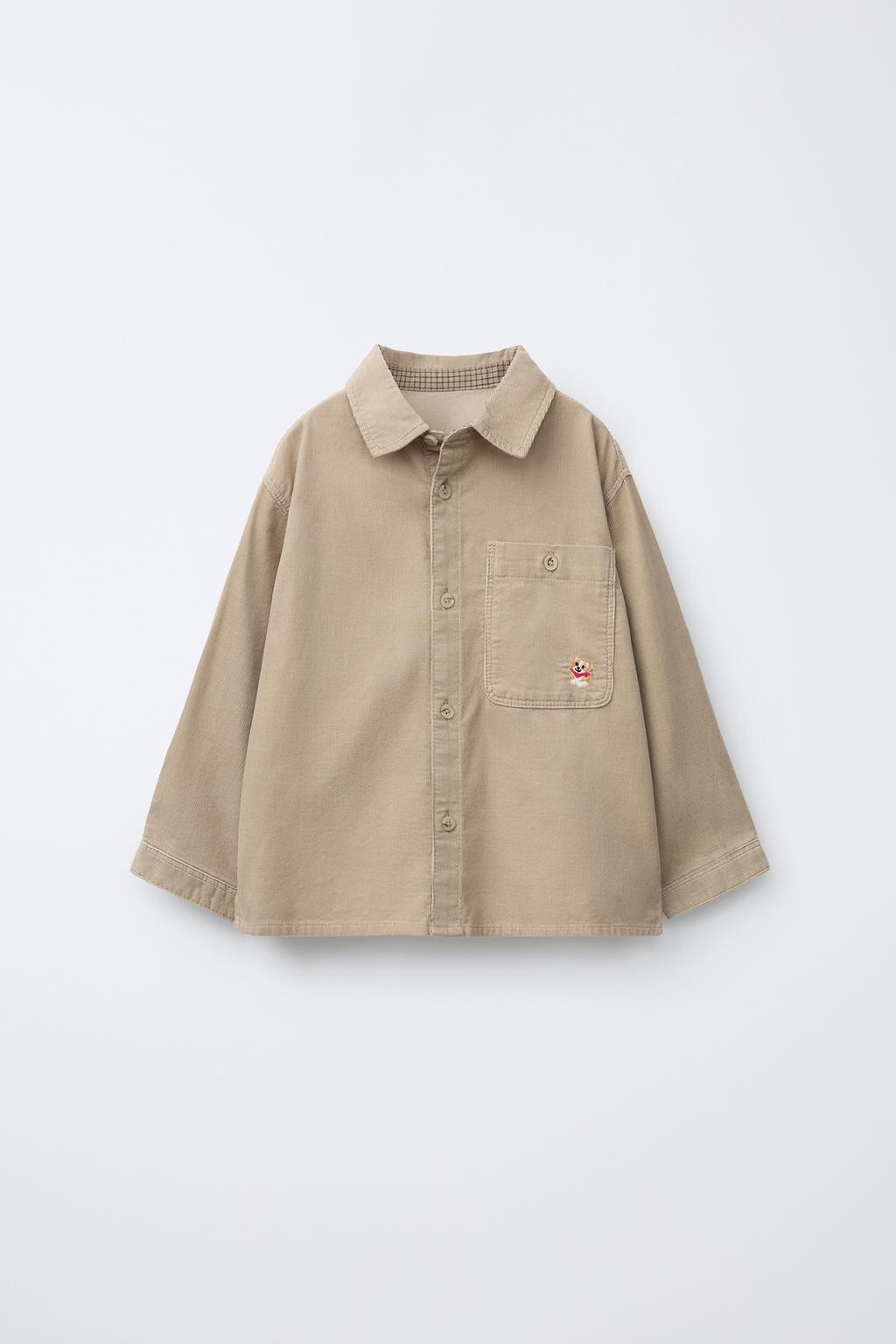 EMBROIDERED CORDUROY SHIRT