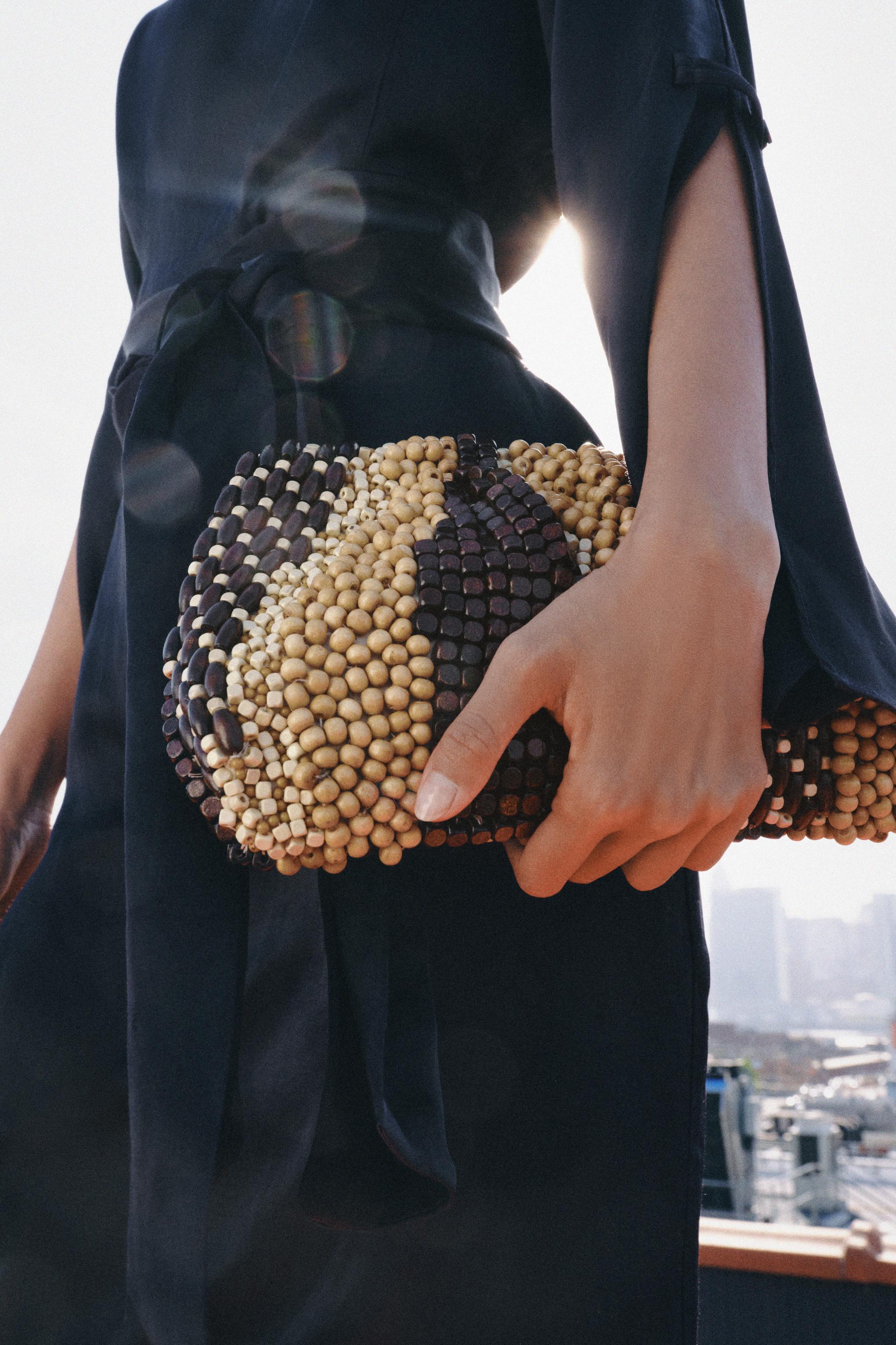 BEADED POUCH BAG