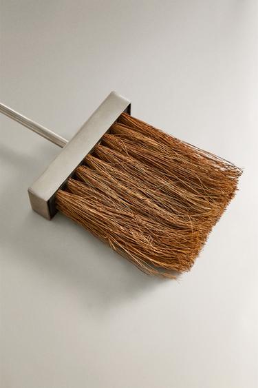 STEEL FIREPLACE BROOM - Silver by Zara - Image 2