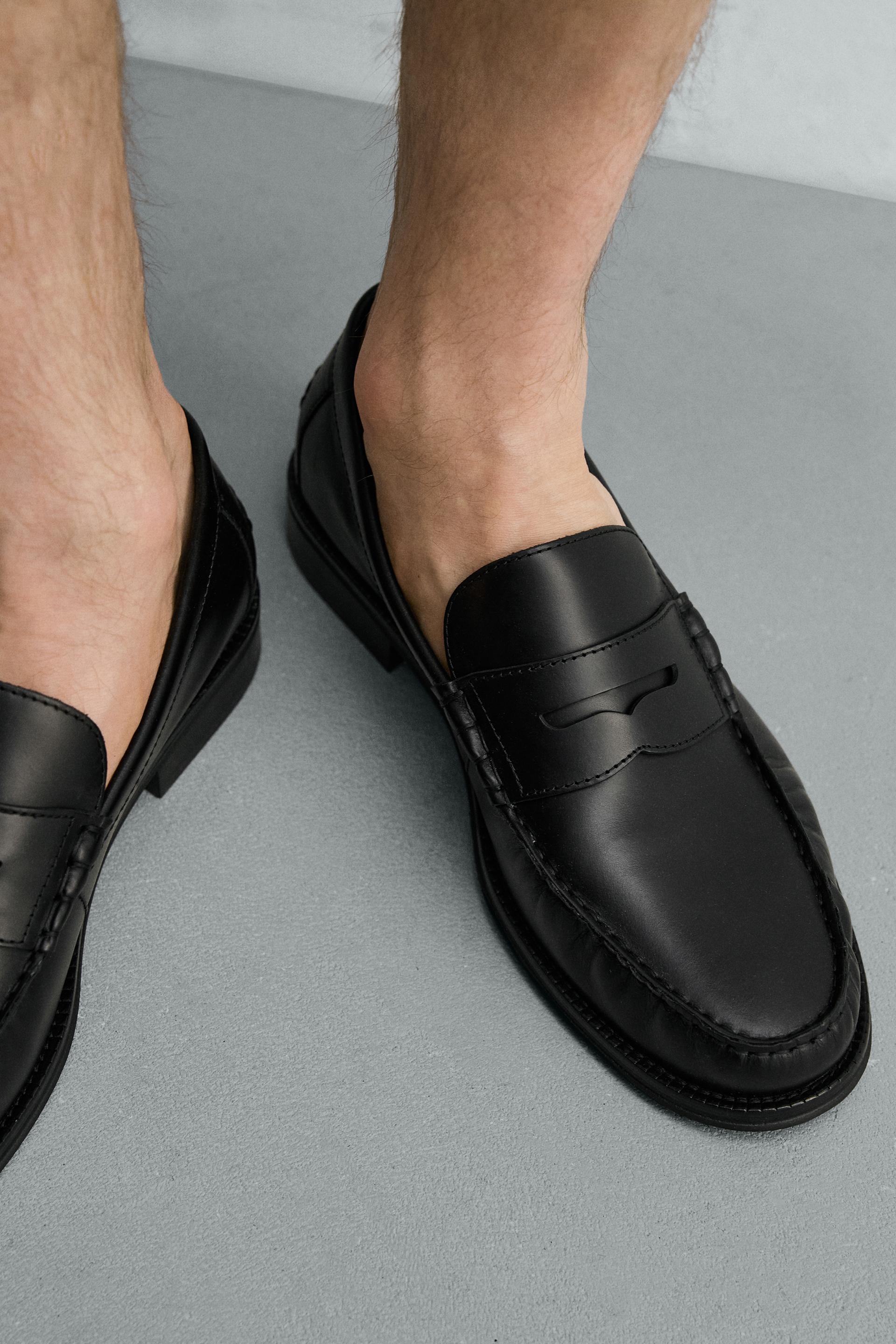 Leather Penny Loafers - Image 3