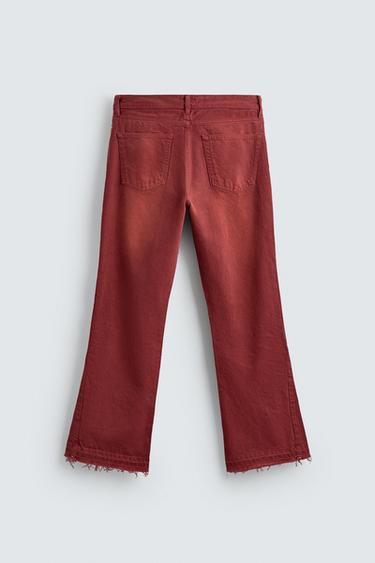 JEAN FLARE FIT - Rouge de Zara - Image 7