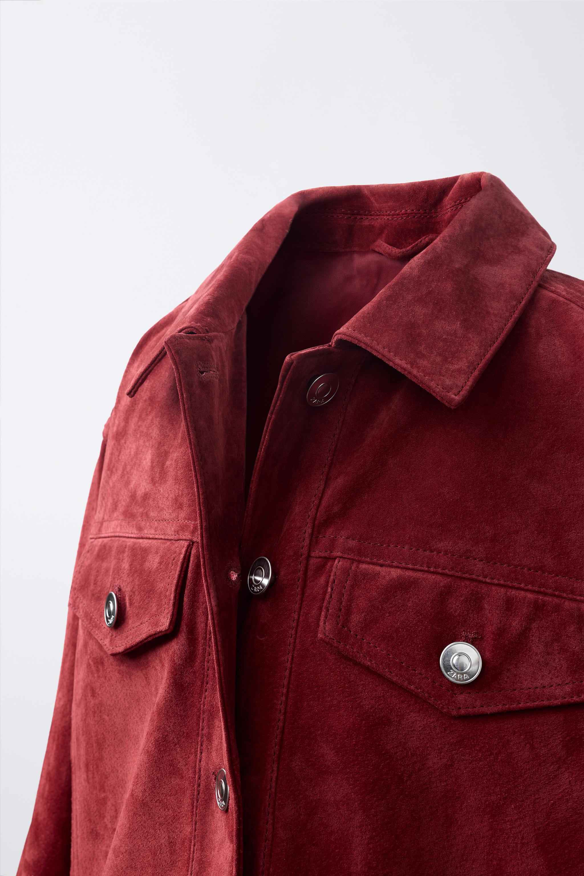 BLOUSON EN DAIM 100 % CUIR