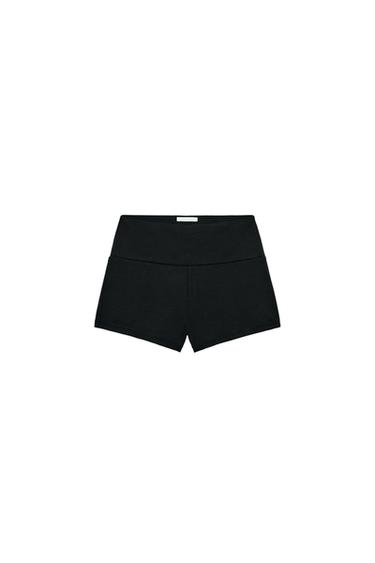 PANTALÓN CURTO MINI - Negro de Zara