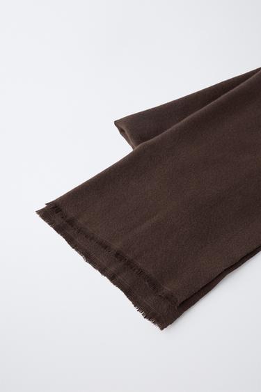 SOFT-TOUCH SCARF - Brown by Zara - Image 1