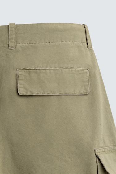 RELAXED FIT CARGO TROUSERS - Sand by Zara - Image 9